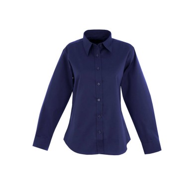 Uneek Ladies Pinpoint Oxford Long Sleeve Shirt