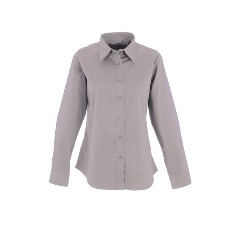Uneek Ladies Pinpoint Oxford Long Sleeve Shirt