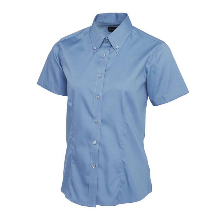 Uneek Ladies Pinpoint Oxford Short Sleeve Shirt