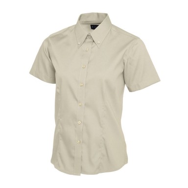 Uneek Ladies Pinpoint Oxford Short Sleeve Shirt