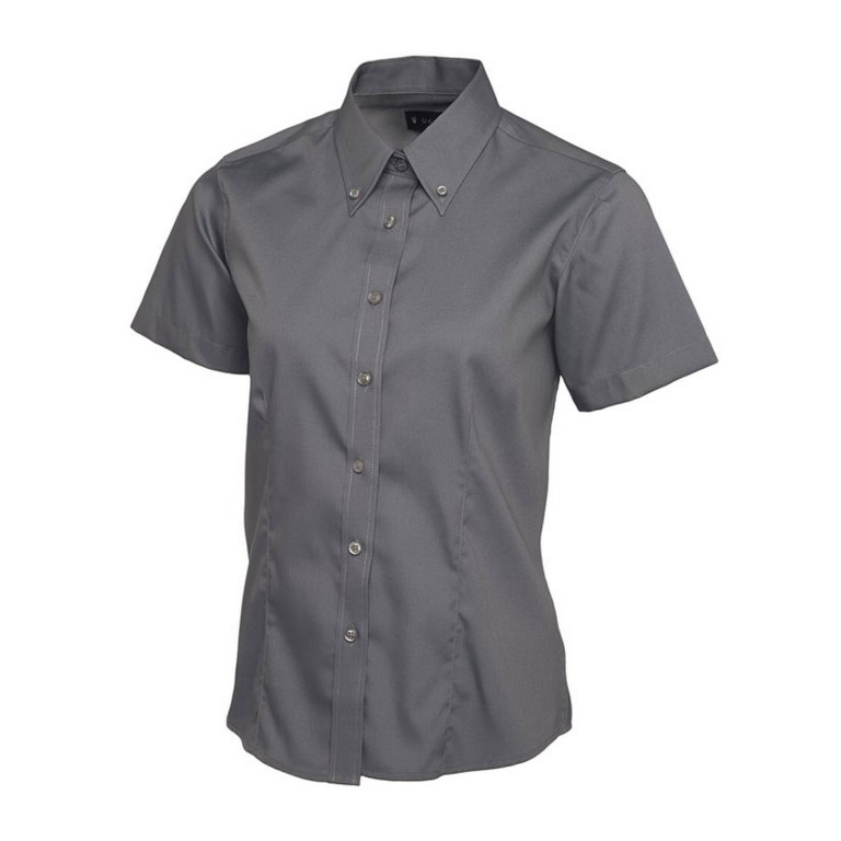 Uneek Ladies Pinpoint Oxford Short Sleeve Shirt