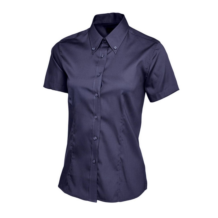 Uneek Ladies Pinpoint Oxford Short Sleeve Shirt