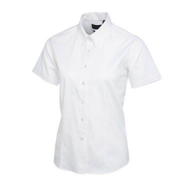 Uneek Ladies Pinpoint Oxford Short Sleeve Shirt