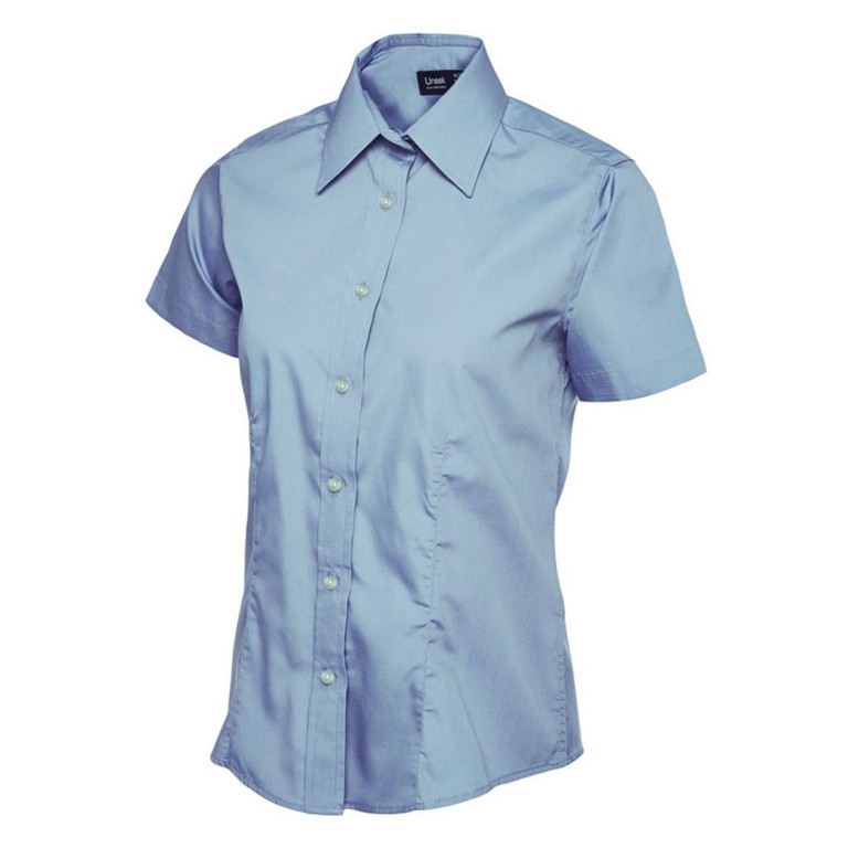 Uneek Ladies Poplin Half Sleeve Shirt