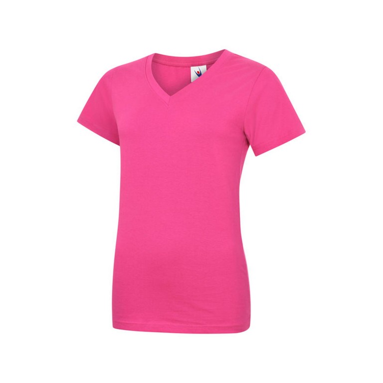 Uneek Ladies Classic V-Neck T-Shirt