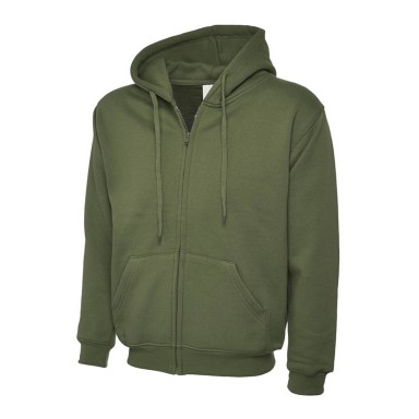 Uneek Hooded Full Zip Sweat Shirt
