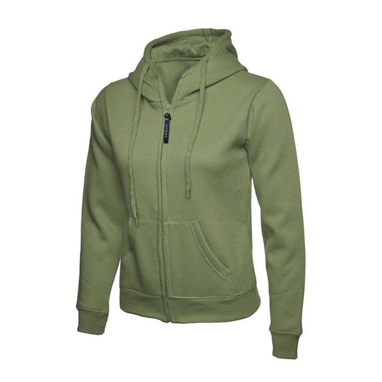 Uneek Ladies Zip Hooded Sweat Shirt