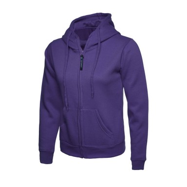 Uneek Ladies Zip Hooded Sweat Shirt