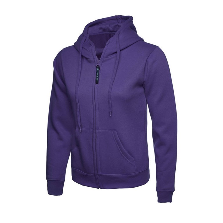 Uneek Ladies Zip Hooded Sweat Shirt