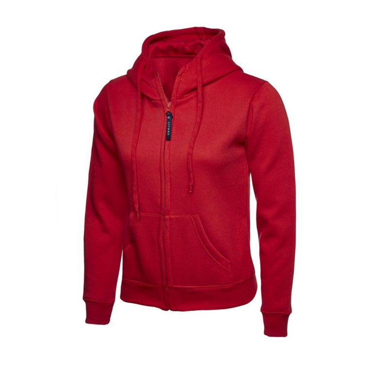 Uneek Ladies Zip Hooded Sweat Shirt