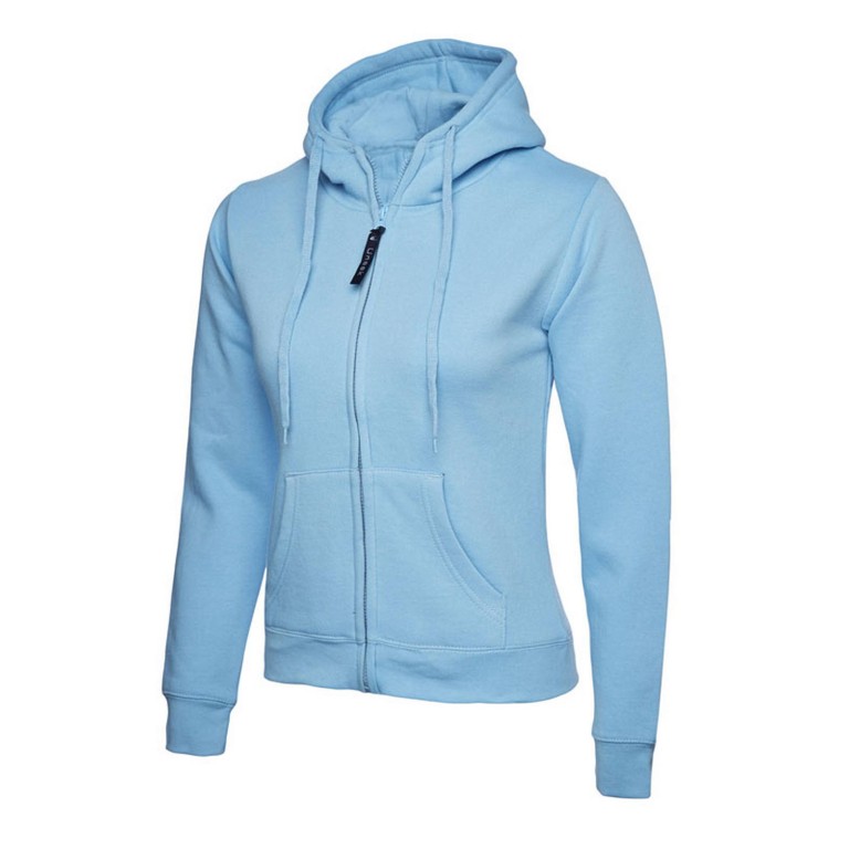 Uneek Ladies Zip Hooded Sweat Shirt