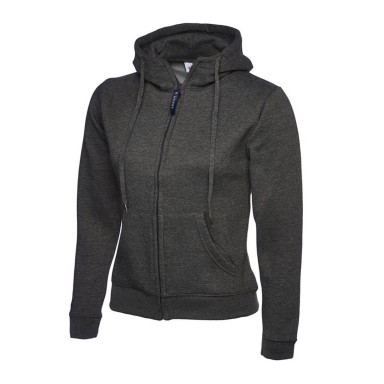 Uneek Ladies Zip Hooded Sweat Shirt