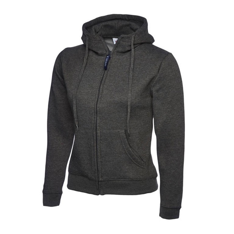 Uneek Ladies Zip Hooded Sweat Shirt