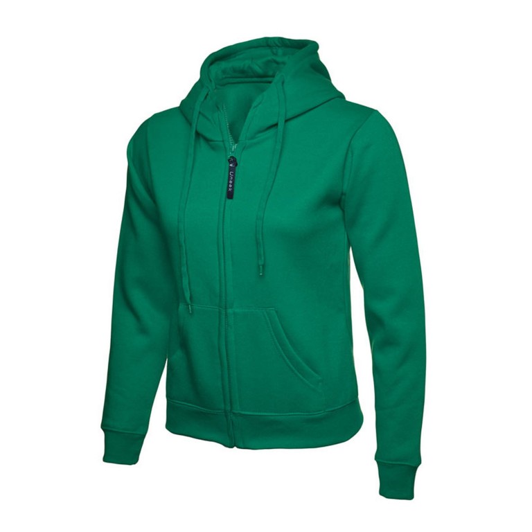 Uneek Ladies Zip Hooded Sweat Shirt