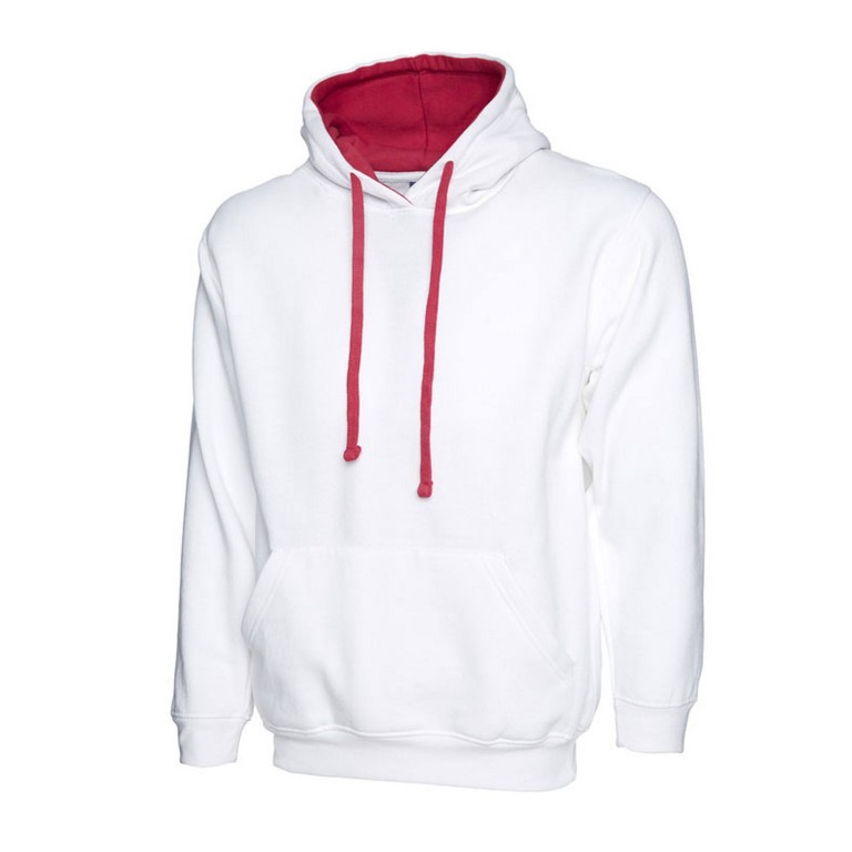Uneek Contrast Hooded Sweat Shirt