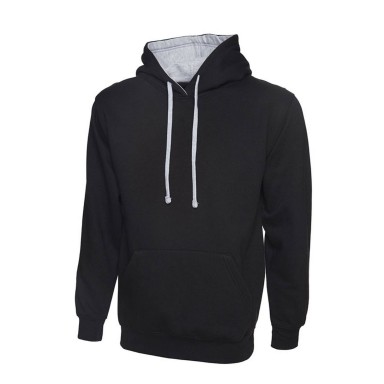 Uneek Contrast Hooded Sweat Shirt