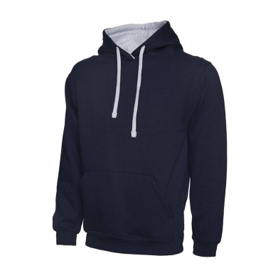 Uneek Contrast Hooded Sweat Shirt