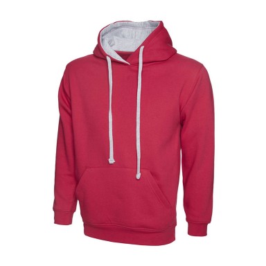 Uneek Contrast Hooded Sweat Shirt