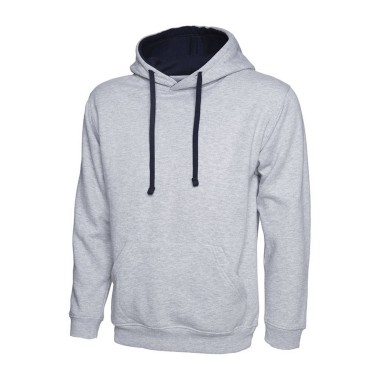 Uneek Contrast Hooded Sweat Shirt