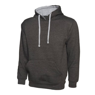 Uneek Contrast Hooded Sweat Shirt
