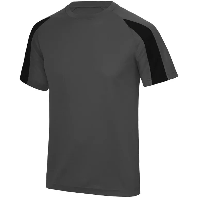 Black/Charcoal Cool Contrast T Shirt iPac