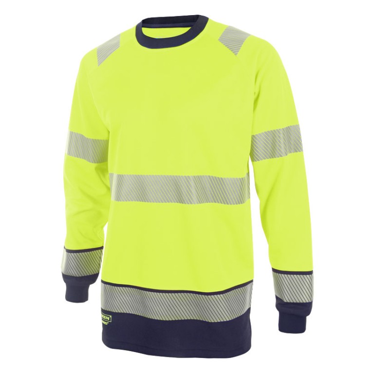 Beeswift Hi-Viz Two Tone Long Sleeve T-Shirt