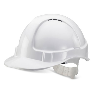 Beeswift Economy Vented Safety Helmet with Plastic Harness