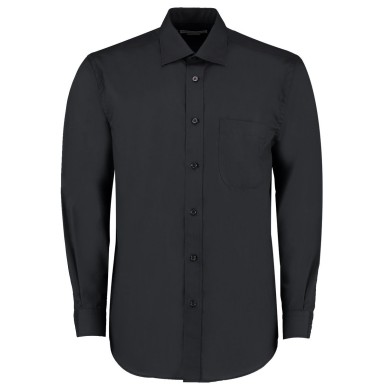 Kustom Kit Business Poplin Long Sleeved Shirt 