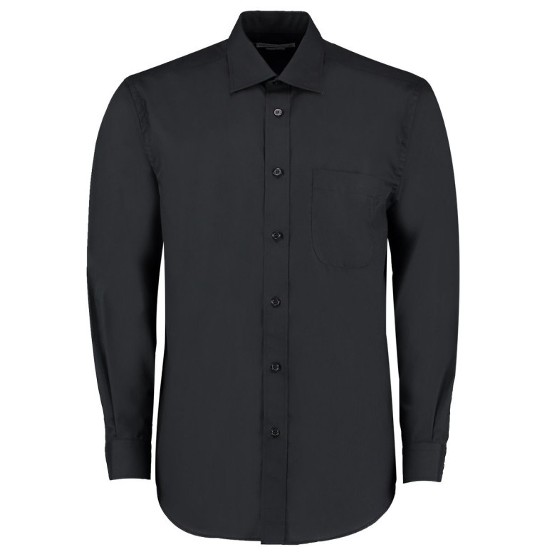 Kustom Kit Business Poplin Long Sleeved Shirt 