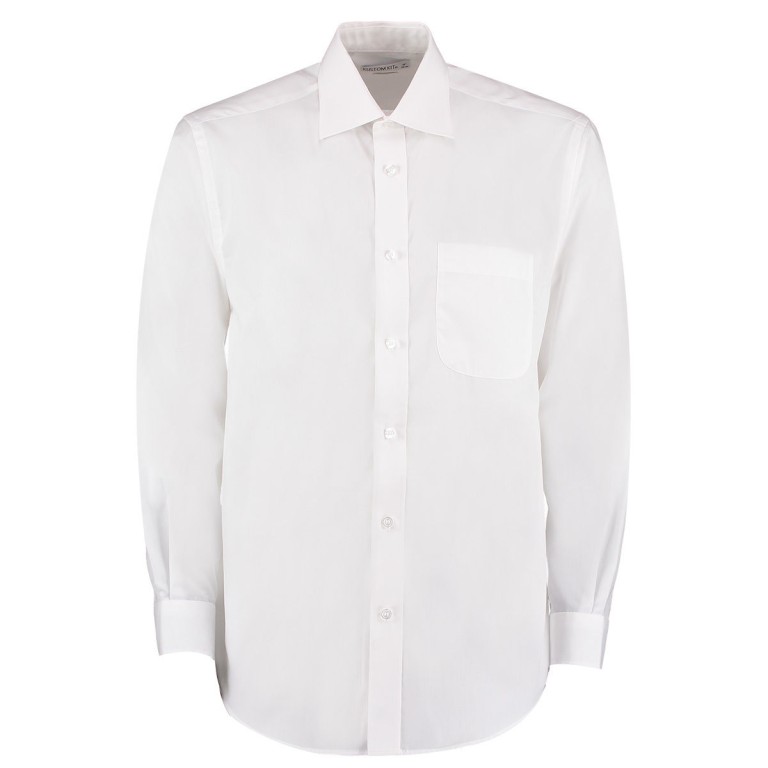 Kustom Kit Business Poplin Long Sleeved Shirt 