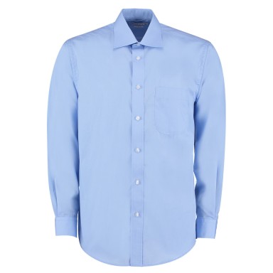 Kustom Kit Business Poplin Long Sleeved Shirt 