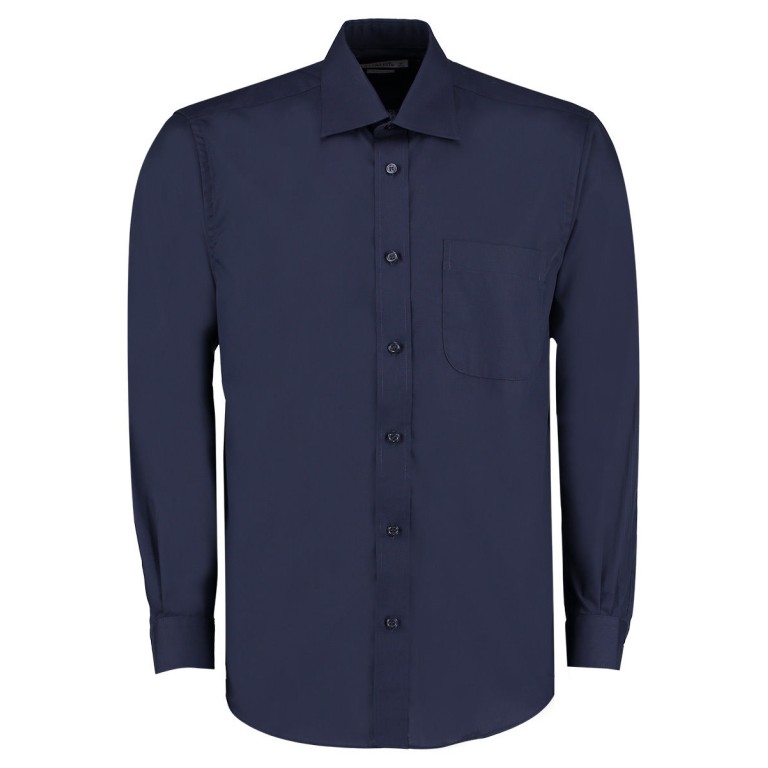 Kustom Kit Business Poplin Long Sleeved Shirt 