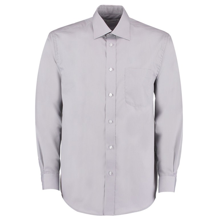 Kustom Kit Business Poplin Long Sleeved Shirt 