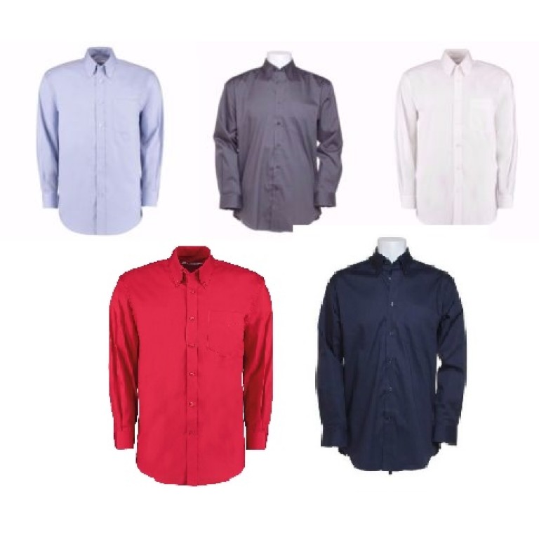 Kustom Kit Men's Corporate Oxford Long Sleeve Work Shirt 