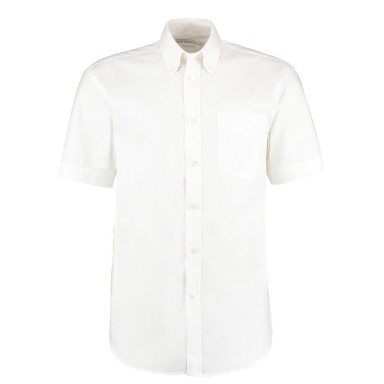 Kustom Kit Men's Short Sleeve Corporate Oxford Shirt Button Down Collar