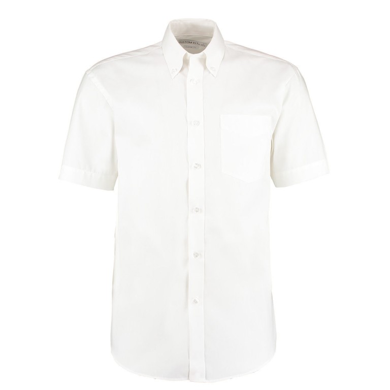 Kustom Kit Men's Short Sleeve Corporate Oxford Shirt Button Down Collar