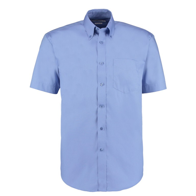 Kustom Kit Men's Short Sleeve Corporate Oxford Shirt Button Down Collar
