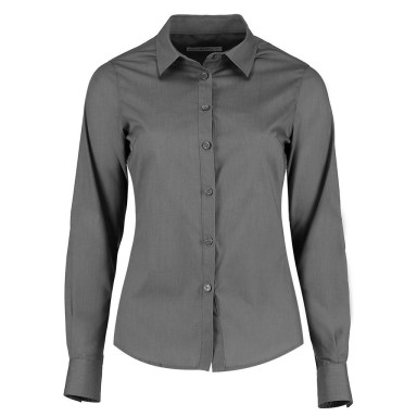 Kustom Kit Ladies Long Sleeve Poplin Shirt