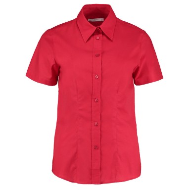 Kustom Kit Ladies Short Sleeve Oxford Shirt