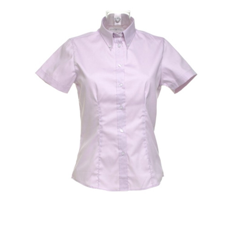 Kustom Kit Ladies' Corporate Oxford Short Sleeve Shirt