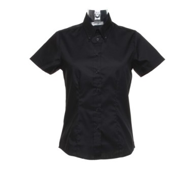 Kustom Kit Ladies' Corporate Oxford Short Sleeve Shirt