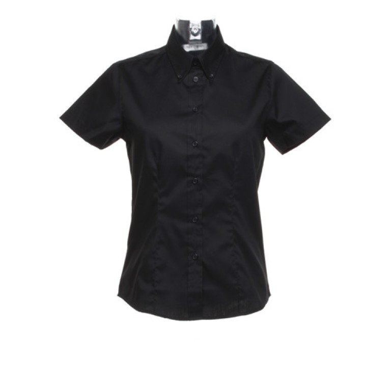Kustom Kit Ladies' Corporate Oxford Short Sleeve Shirt
