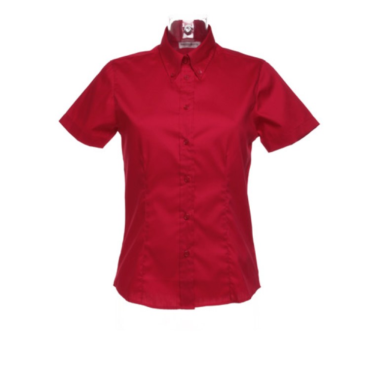Kustom Kit Ladies' Corporate Oxford Short Sleeve Shirt