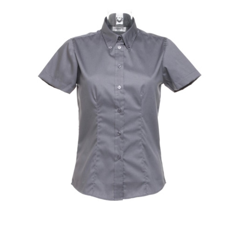 Kustom Kit Ladies' Corporate Oxford Short Sleeve Shirt