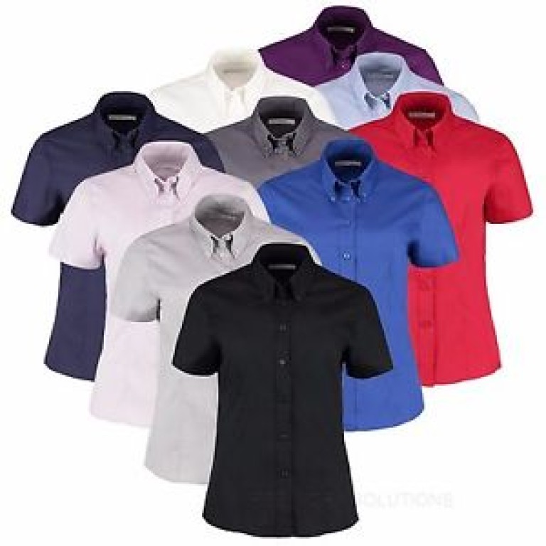 Kustom Kit Ladies' Corporate Oxford Short Sleeve Shirt