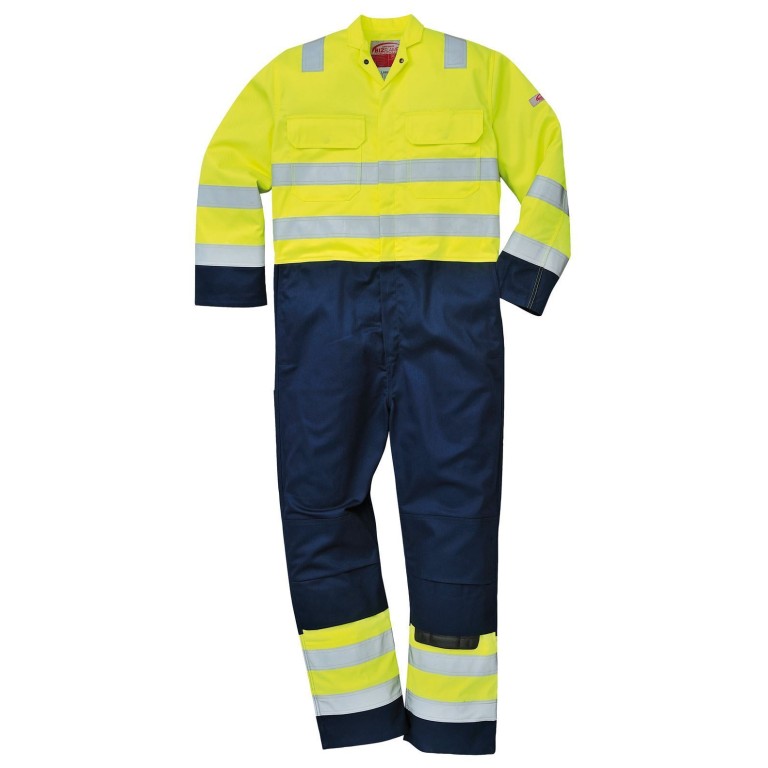 Portwest Hi-Viz Anti-Static Bizflame Pro Coverall