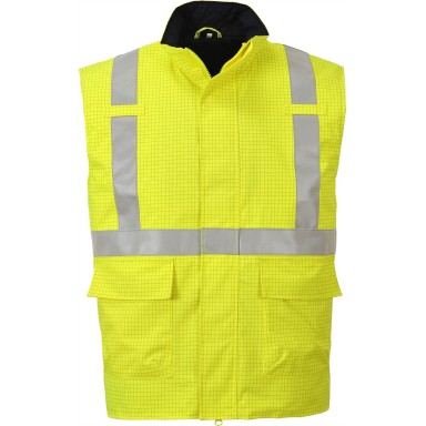 Portwest Bizflame Rain Hi-Vis FR Bodywarmer