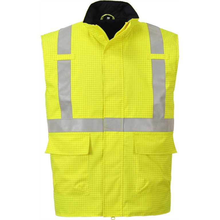 Portwest Bizflame Rain Hi-Vis FR Bodywarmer