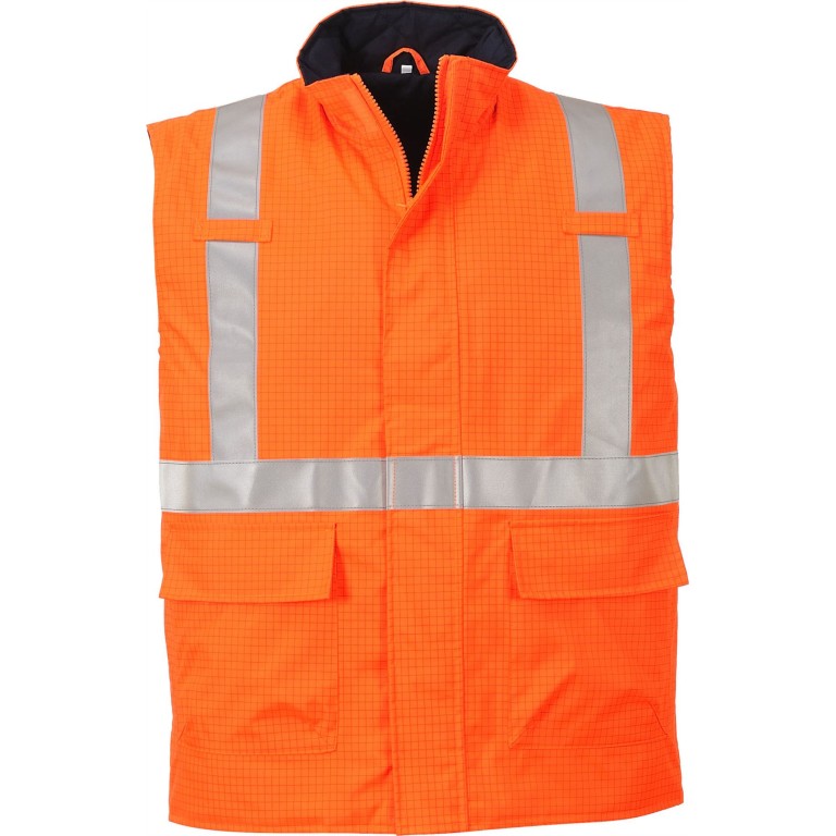 Portwest Bizflame Rain Hi-Vis FR Bodywarmer