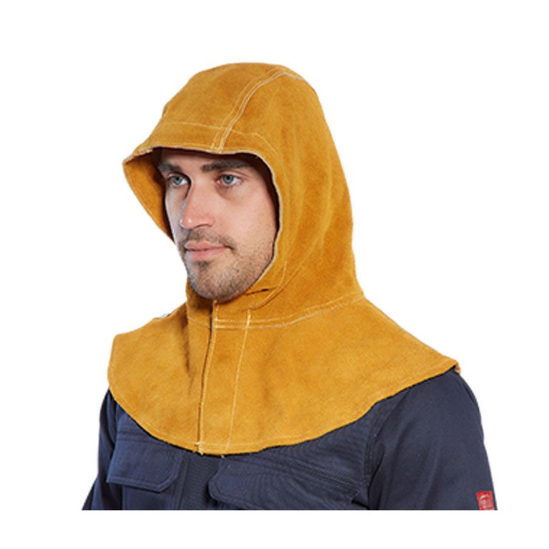 Portwest - Fire Resistant Split Cowhide Leather Welding Hood